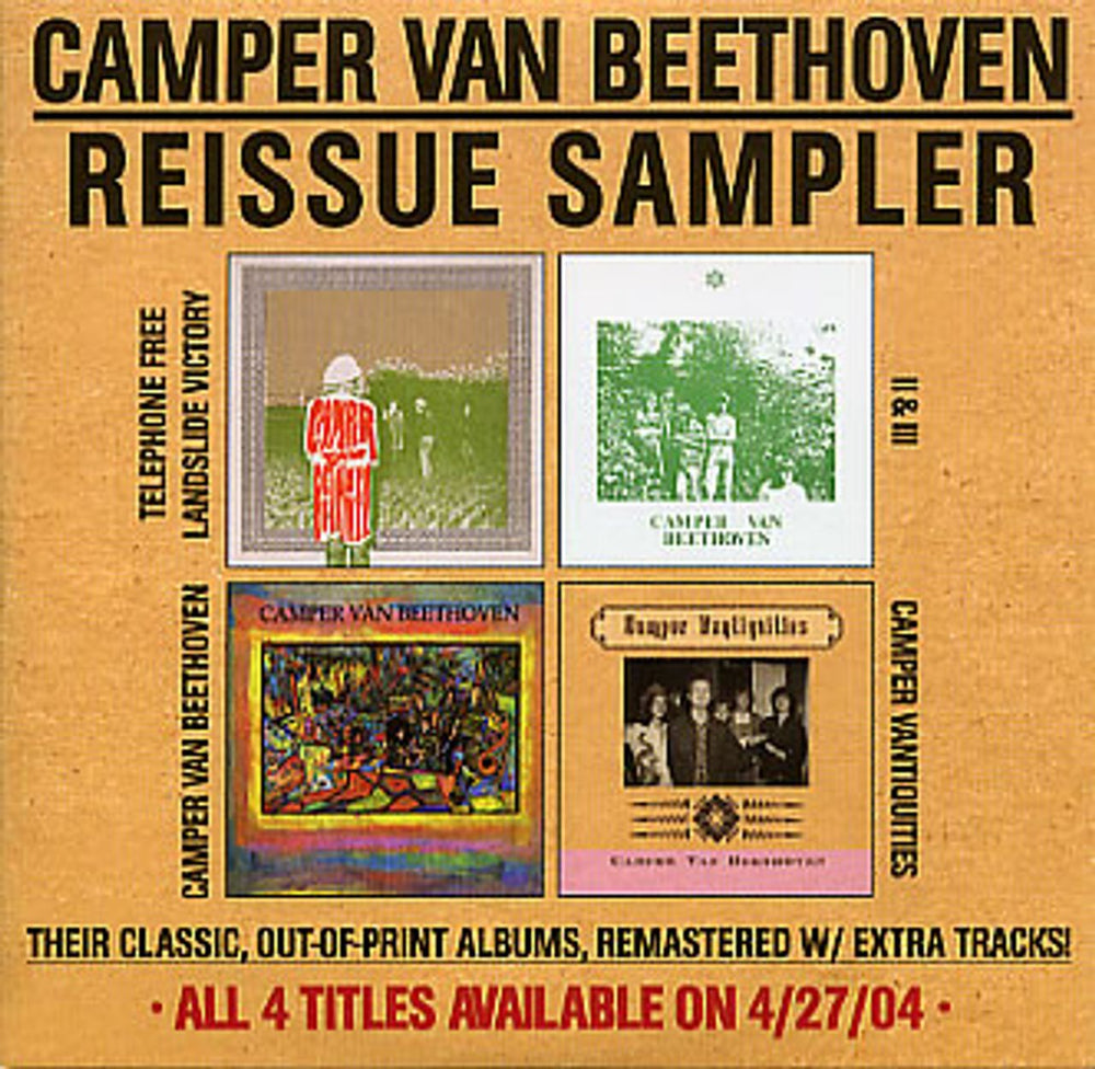 Camper Van Beethoven Reissue Sampler US Promo CD album (CDLP) 040603-16