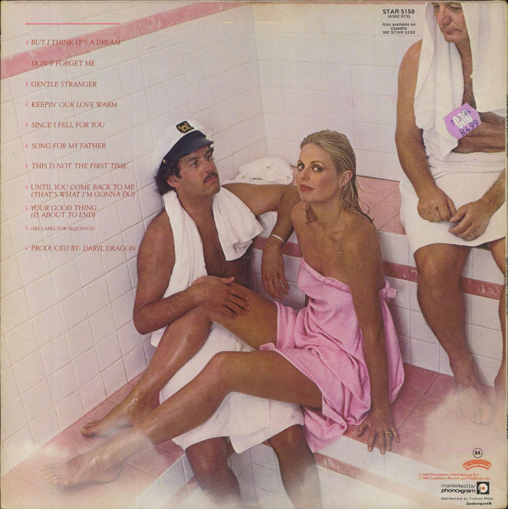 Captain & Tennille Keeping Our Love Warm South African vinyl LP album (LP record)