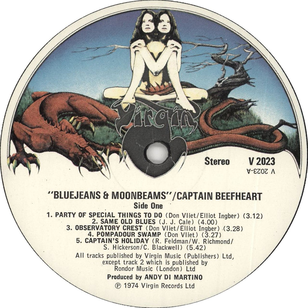 Captain Beefheart & Magic Band Bluejeans & Moonbeams - 1st UK vinyl LP album (LP record) CPTLPBL63521