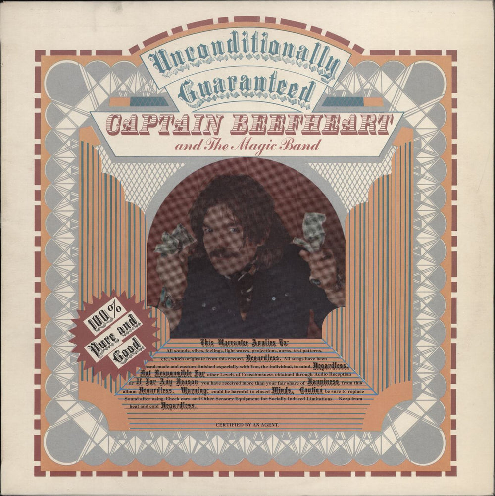 Captain Beefheart & Magic Band Unconditionally Guaranteed UK vinyl LP album (LP record) V2015