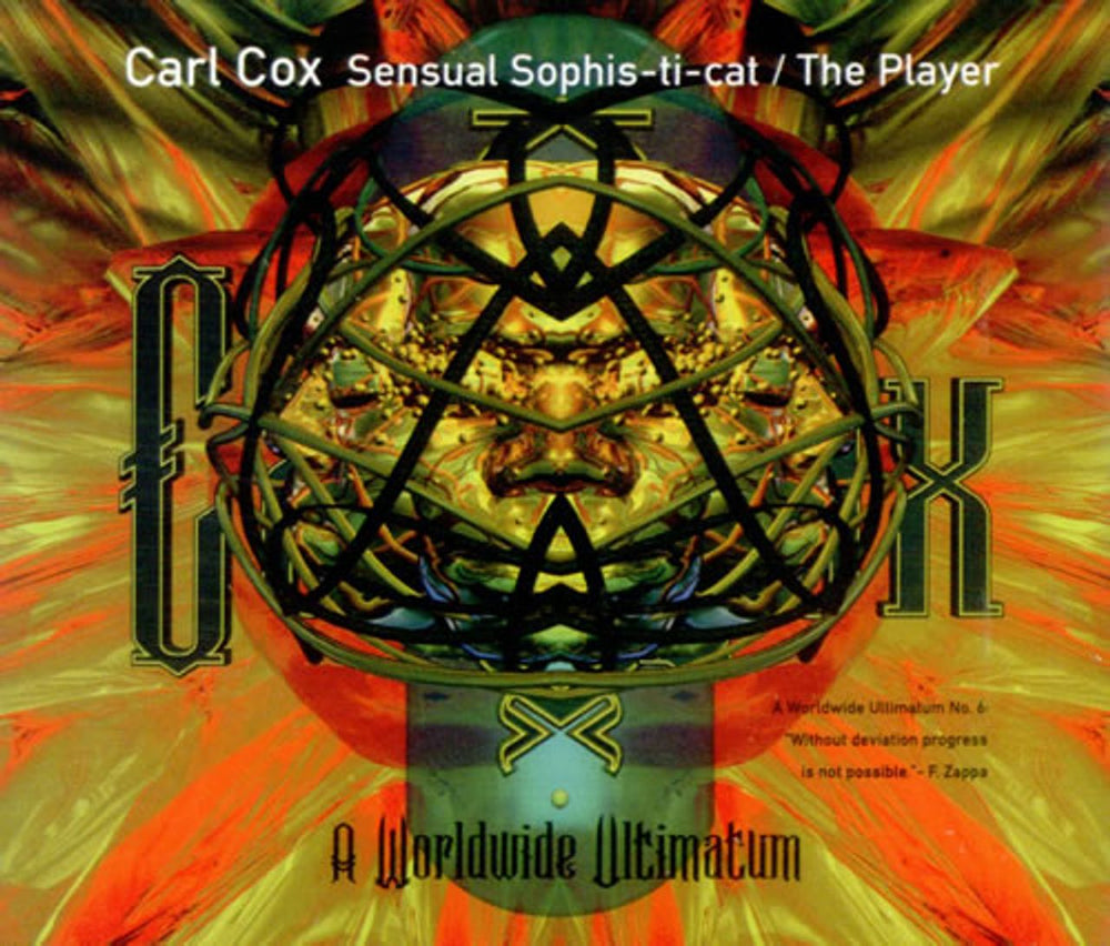 Carl Cox Sensual Sophis-Ti-Cat German CD single (CD5 / 5") 0090875COX