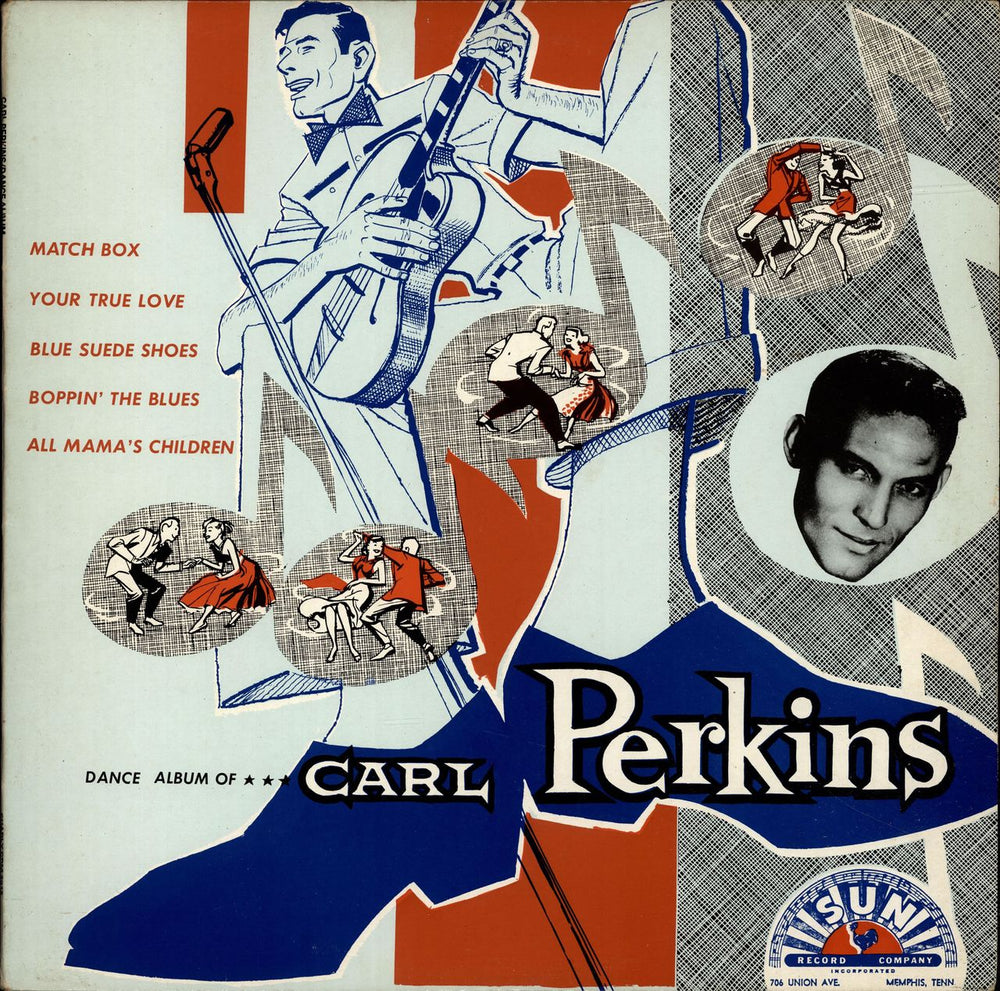 Carl Perkins (R&R) Dance Album Of Carl Perkins UK vinyl LP album (LP record) CRM2012