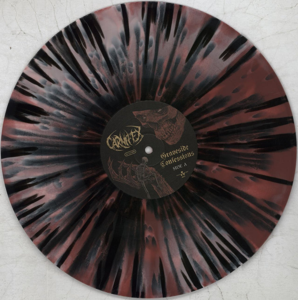 Carnifex Graveside Confessions - Red and Pink Swirl With Black Splatter Vinyl German 2-LP vinyl record set (Double LP Album) 6MV2LGR824363