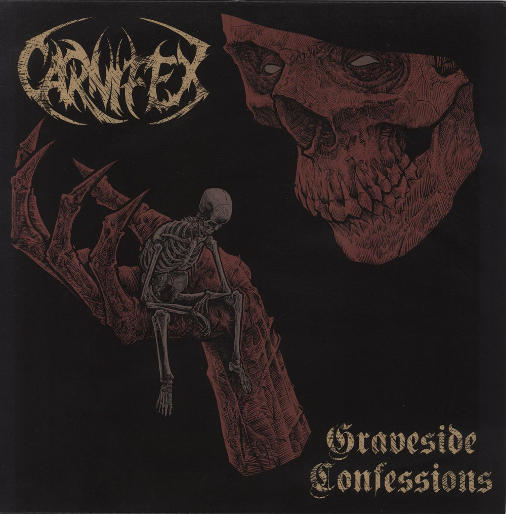 Carnifex Graveside Confessions - Red and Pink Swirl With Black Splatter Vinyl German 2-LP vinyl record set (Double LP Album) NB 6072-2