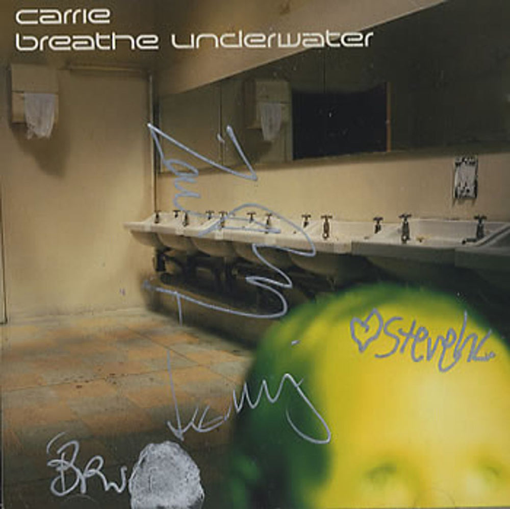 Carrie Breathe Underwater - Autographed! UK CD single (CD5 / 5") CID665/572079-2