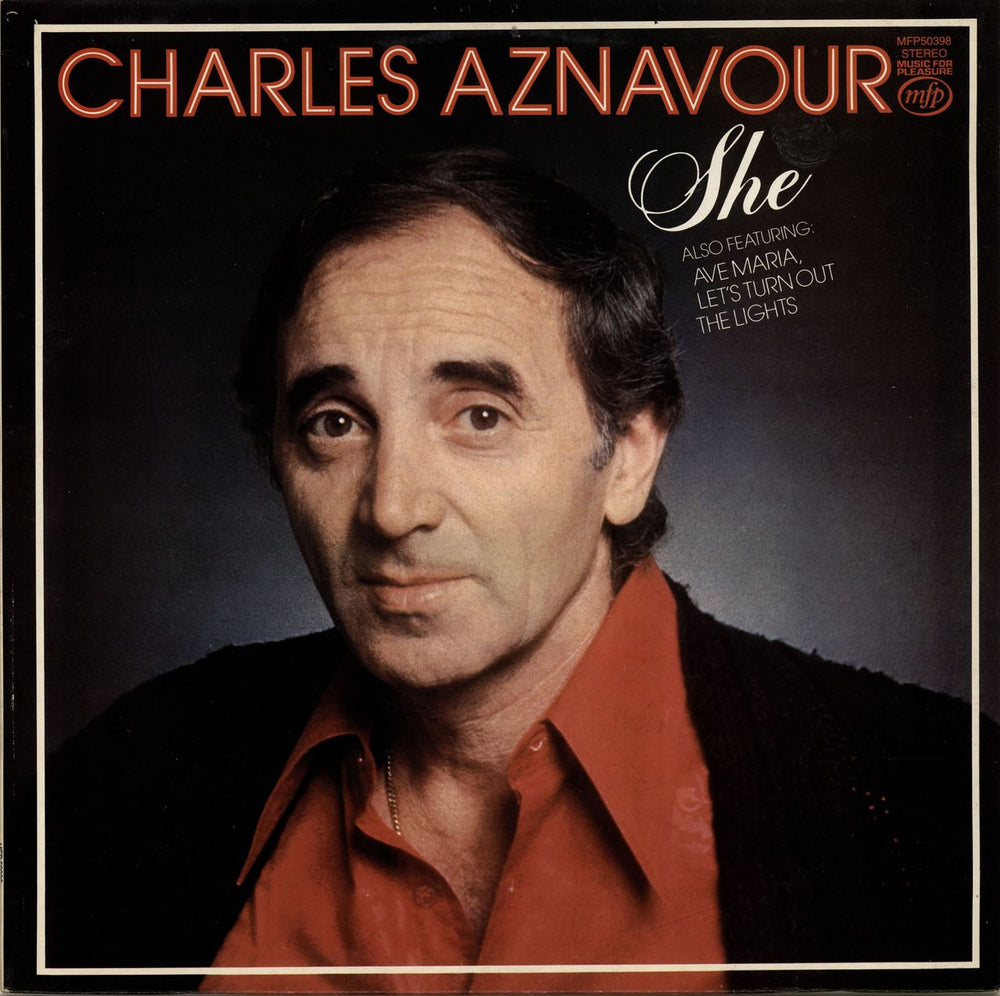 Charles Aznavour Charles Aznavour UK vinyl LP album (LP record) MFP50398