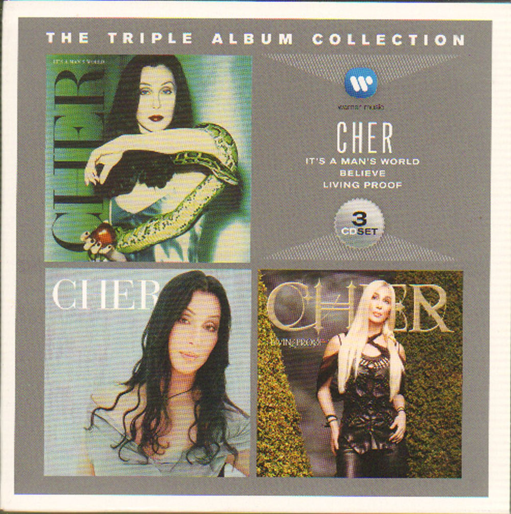 Cher The Triple Album Collection UK 3-CD album set (Triple CD) 2564656826