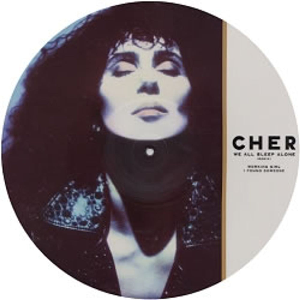 Cher We All Sleep Alone UK 12" vinyl picture disc (12 inch picture record) GEF35TP