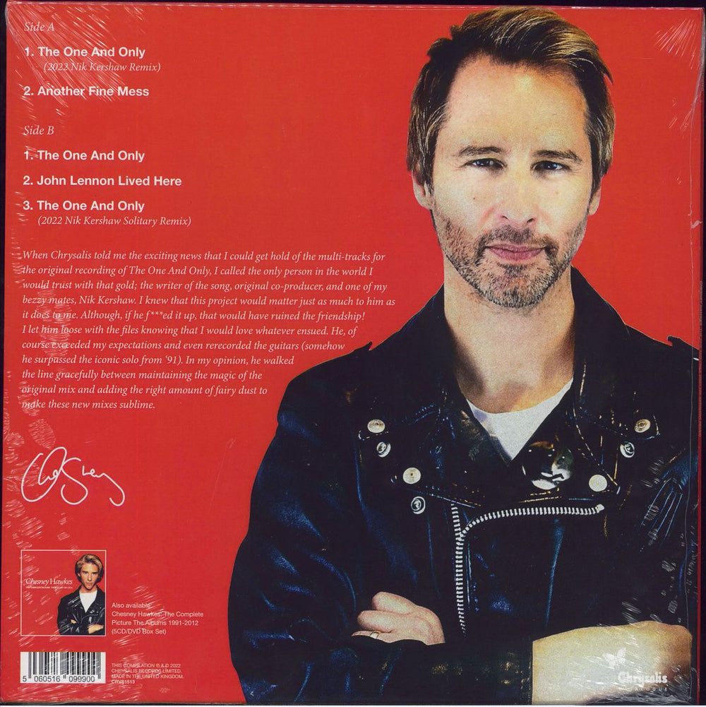 Chesney Hawkes The Only And Only: 2022 Mixes - RSD BF22 - White Vinyl - Sealed UK 12" vinyl single (12 inch record / Maxi-single) 5060516099900