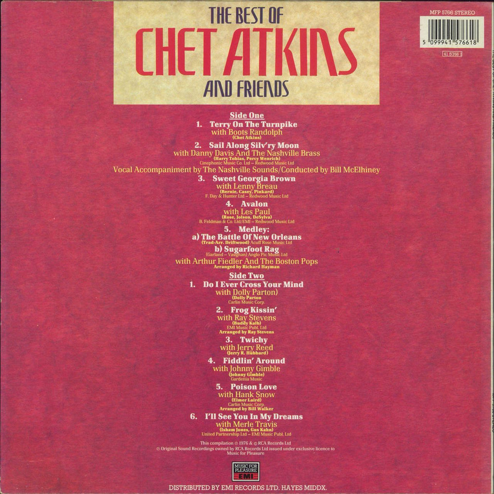 Chet Atkins The Best Of Chet Atkins And Friends UK vinyl LP album (LP record)