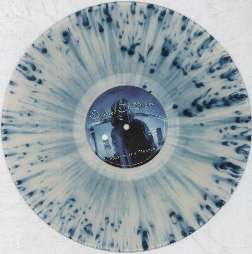 Children Of Bodom Follow The Reaper - Clear w/ Blue Splatter Finnish 2-LP vinyl record set (Double LP Album) B0D2LFO818938