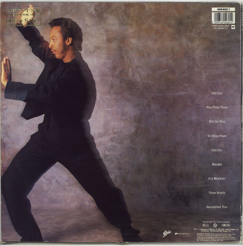 Chris Jasper Time Bomb UK vinyl LP album (LP record)