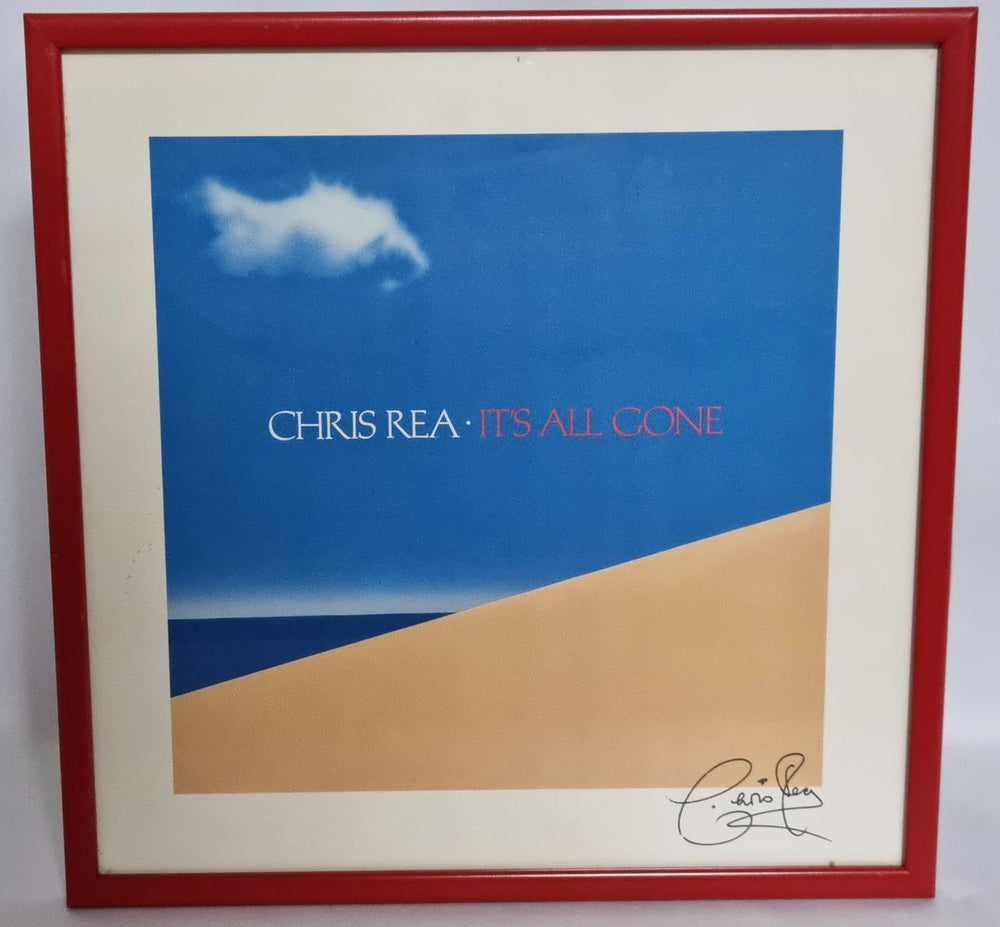 Chris Rea It's All Gone UK Promo memorabilia FRAMED PRINT