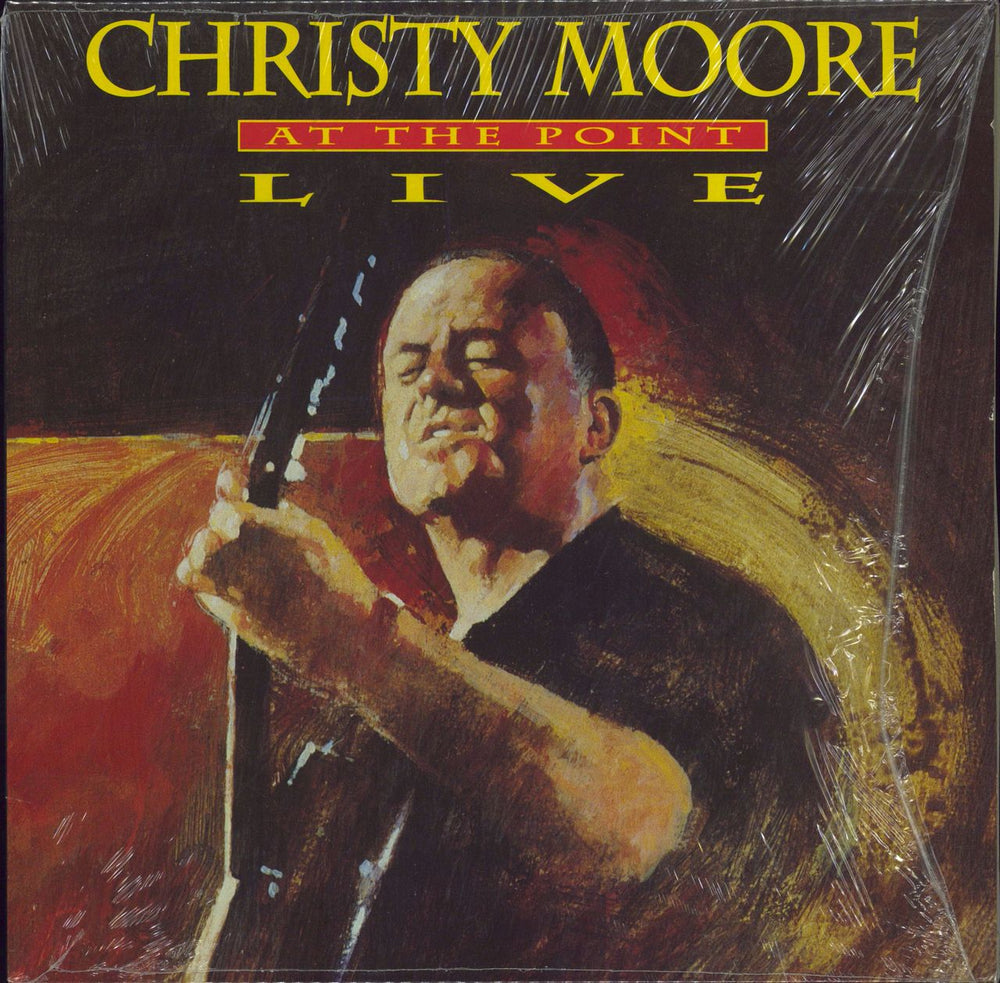 Christy Moore At The Point Live UK vinyl LP album (LP record) GRALP203