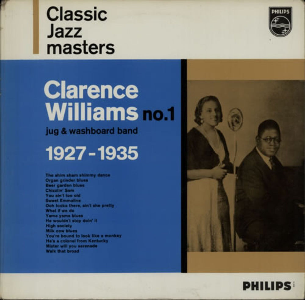 Clarence Williams 1927-1935 - Classic Jazz Masters UK vinyl LP album (LP record) BBL7521