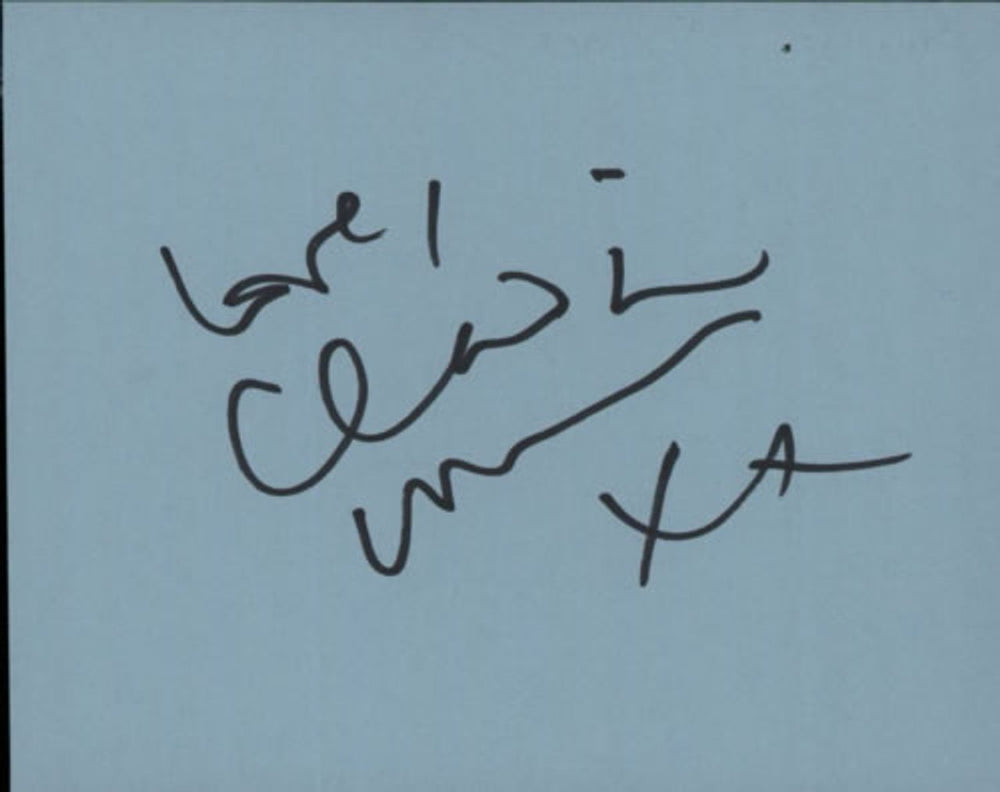 Claudia Winkleman Page From An Autograph Book UK memorabilia AUTOGRAPH