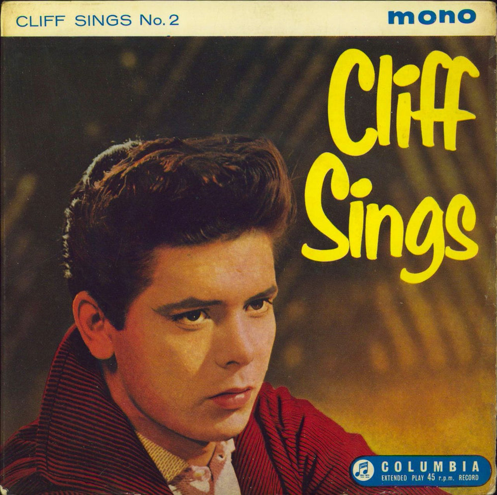 Cliff Richard Cliff Sings No.2 UK 7" vinyl single (7 inch record / 45) SEG7897