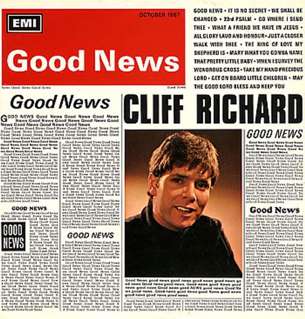 Cliff Richard Good News - 1st - EX UK vinyl LP album (LP record) SX6167