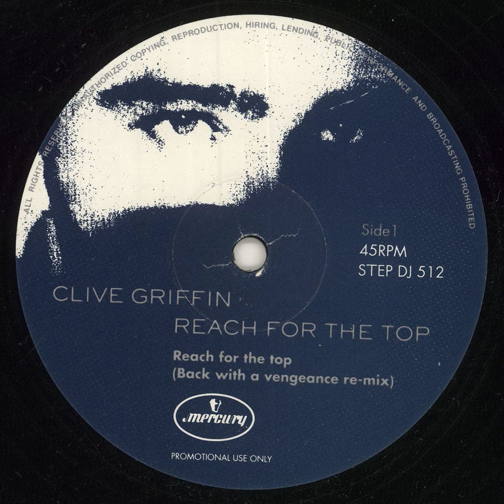 Clive Griffin Reach For The Top UK Promo 12" vinyl single (12 inch record / Maxi-single) STEPDJ512