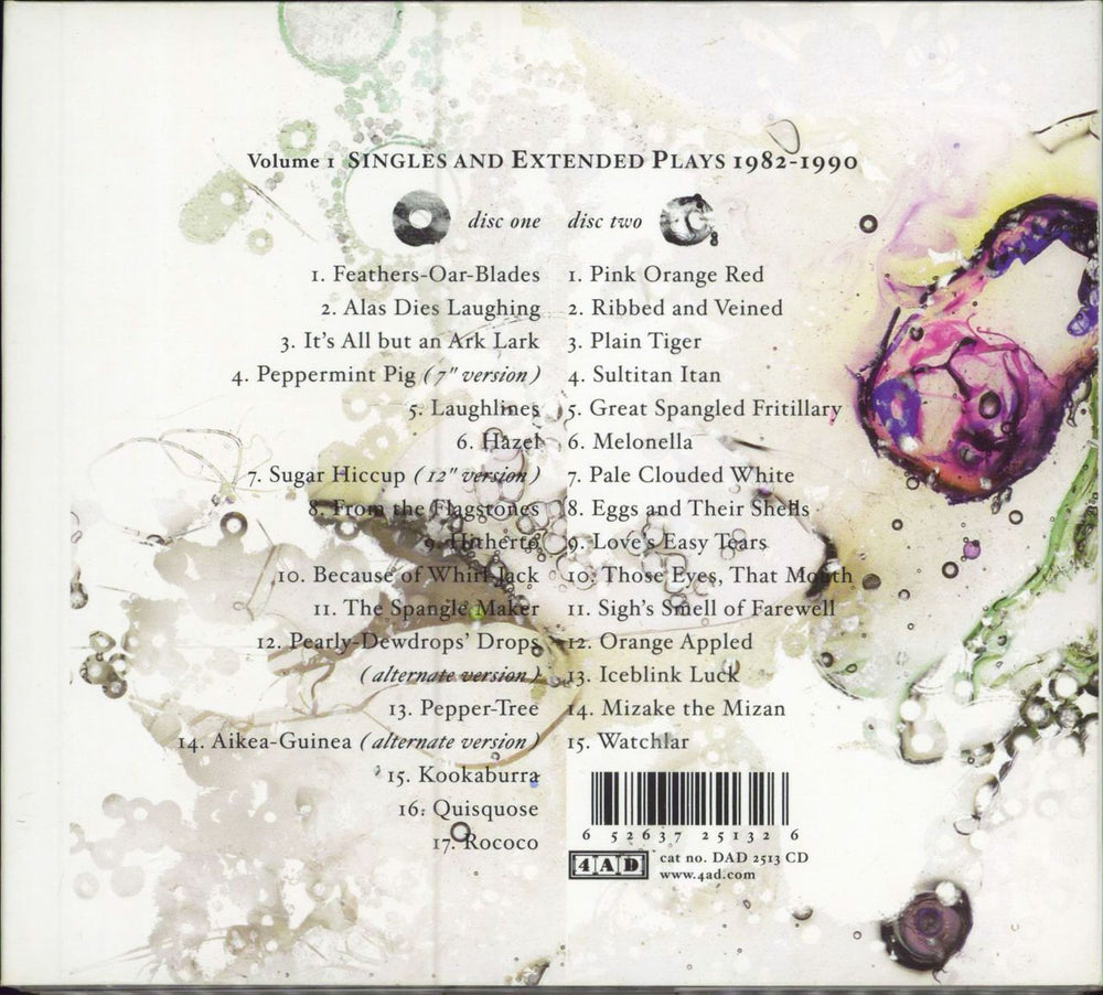 Cocteau Twins Lullabies To Violaine Volume 1 UK 2 CD album set (Double CD) 652637251326