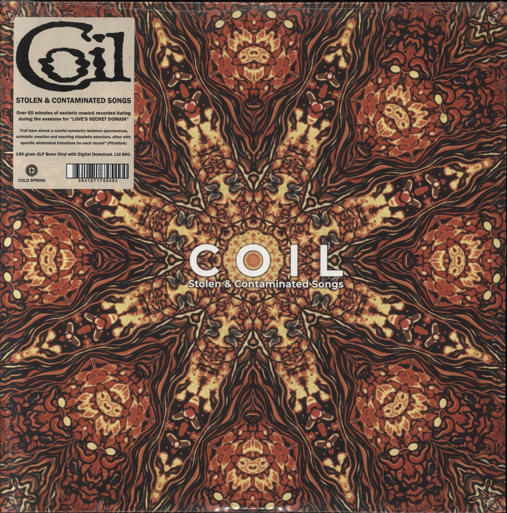 Coil Stolen And Contaminated Songs - Bone vinyl UK 2-LP vinyl record set (Double LP Album) CSR276LP