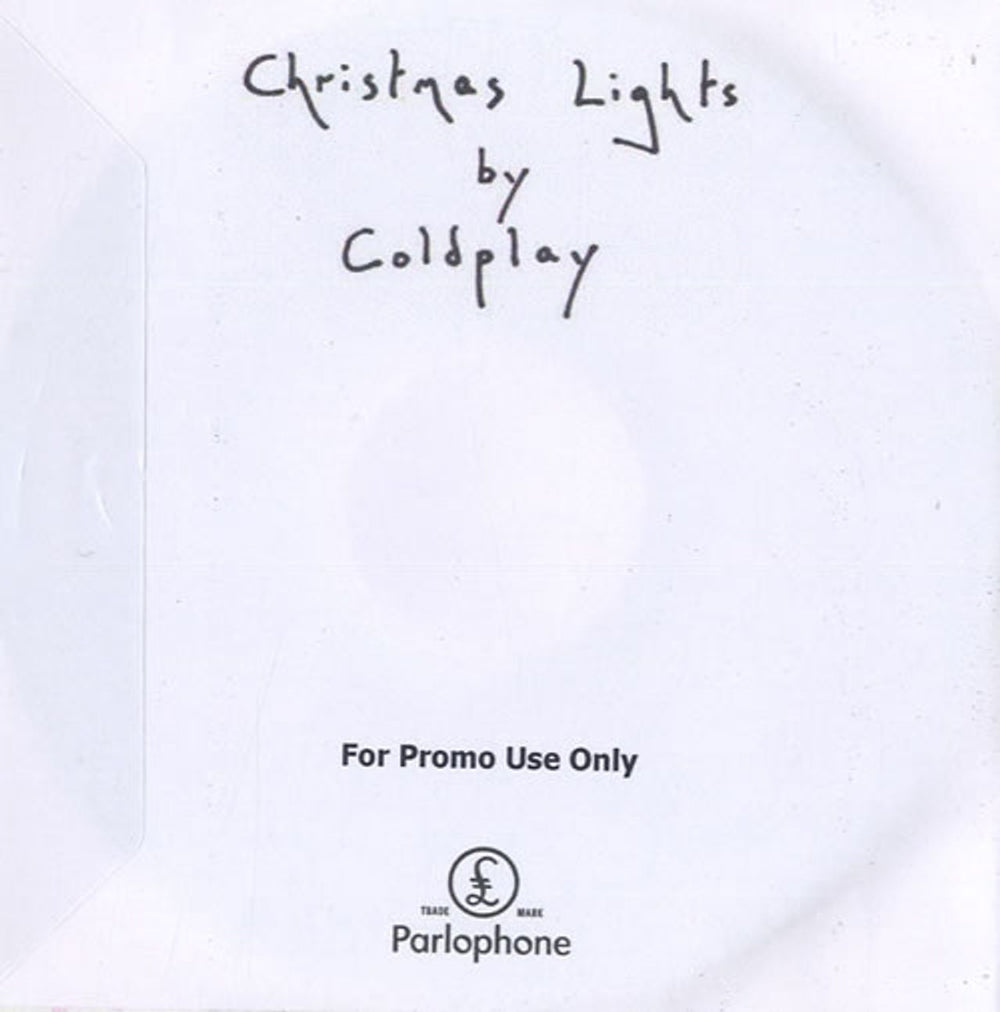 Coldplay Christmas Lights UK Promo CD-R acetate DPYCRCH551662