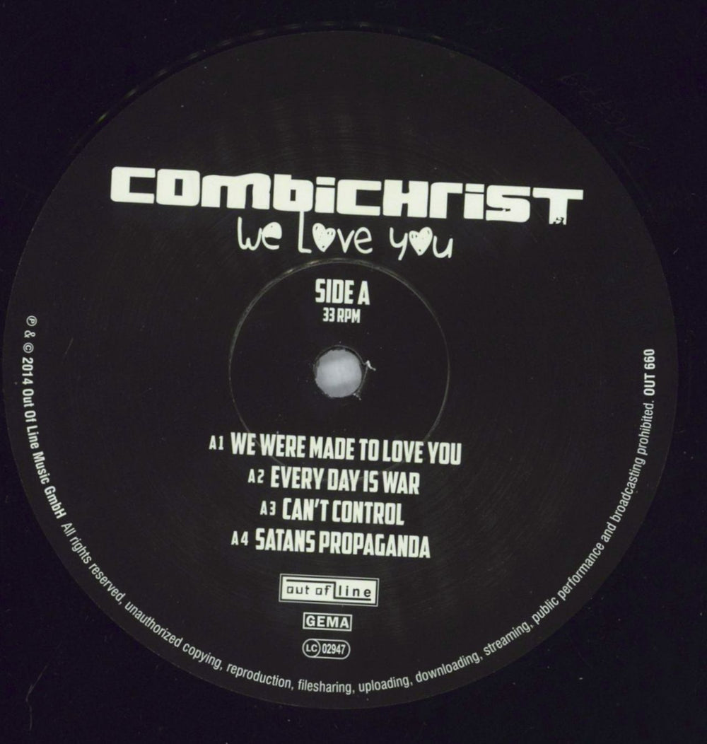 Combichrist We Love You + CD US 2-LP vinyl record set (Double LP Album) 6W-2LWE825161