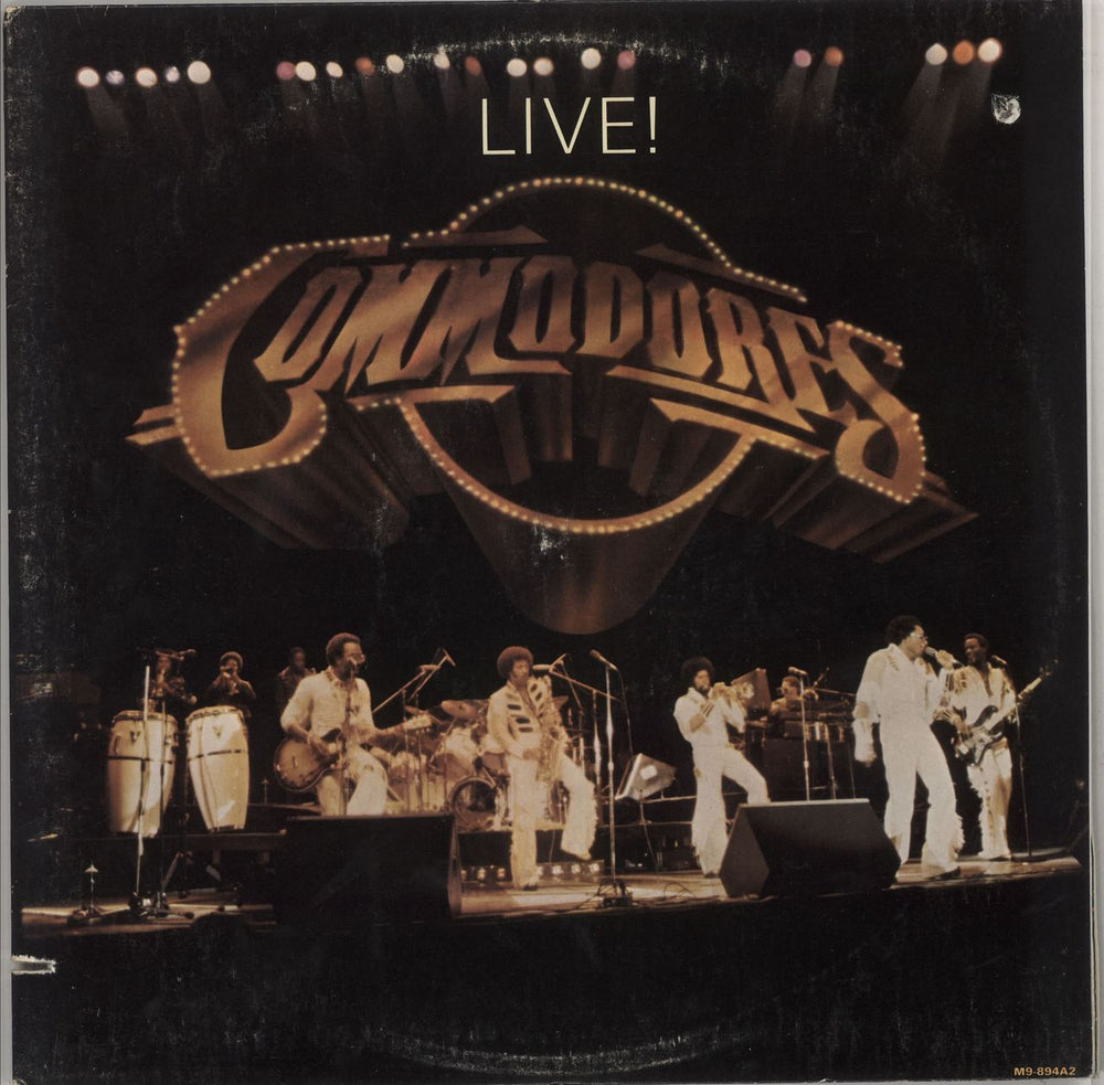 Commodores Live US 2-LP vinyl record set (Double LP Album) M9-894A2