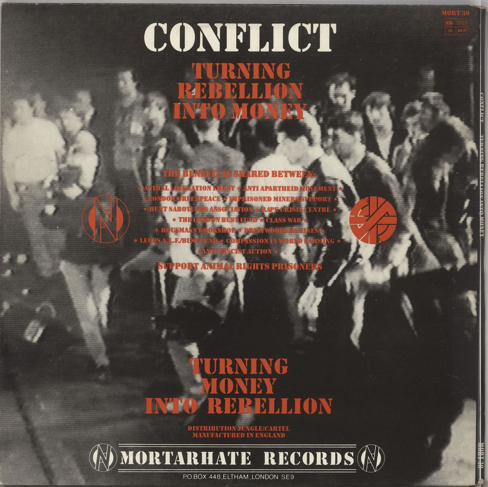 Conflict Turning Rebellion Into Money UK 2-LP vinyl record set (Double LP Album)