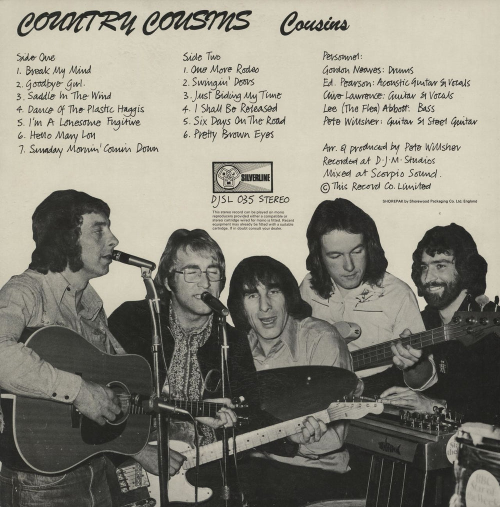 Country Cousins Cousins UK vinyl LP album (LP record)