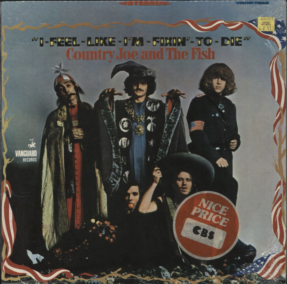 Country Joe & The Fish I-Feel-Like-I'm-Fixin'-To-Die Greek vinyl LP album (LP record) VSD-79266