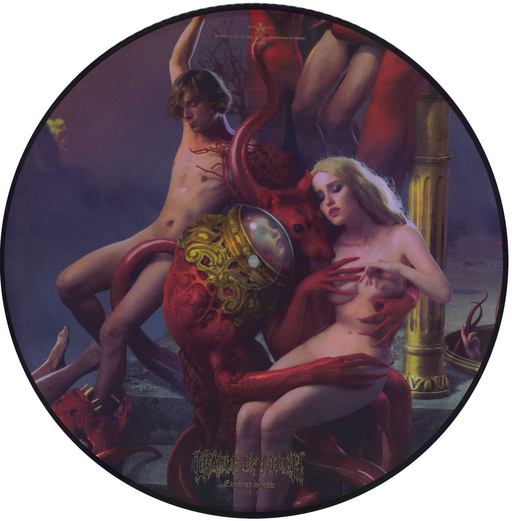 Cradle Of Filth Existence Is Futile German picture disc LP (vinyl picture disc album) 727361541613