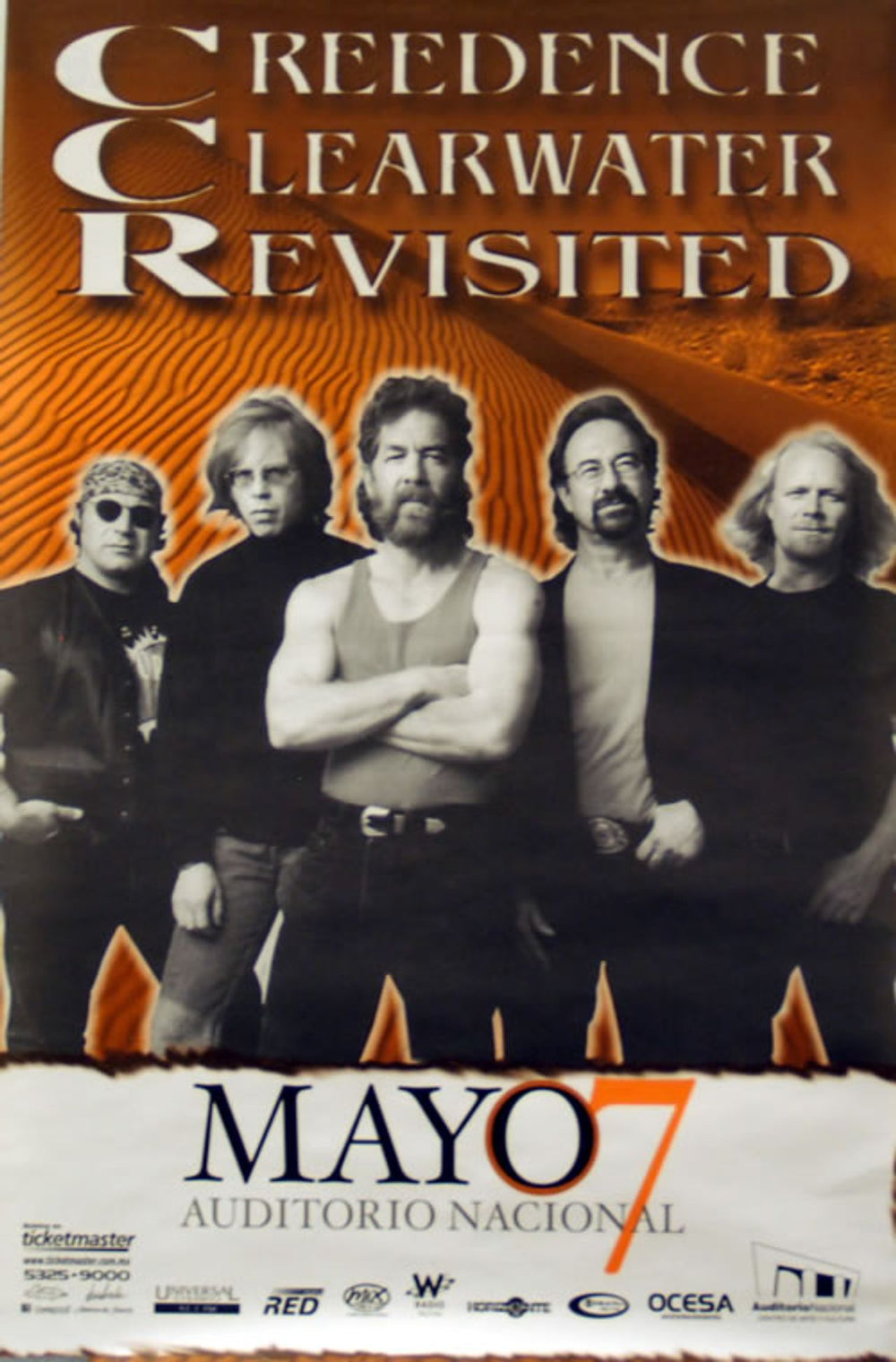 Creedence Clearwater Revival Creedence Clearwater Revisited Mexican Promo poster 16 X 24