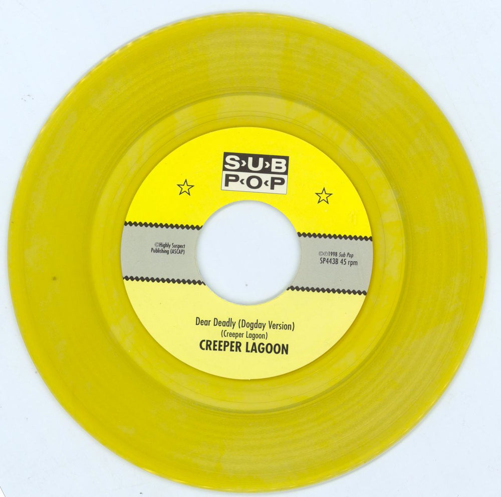 Creeper Lagoon The Fountain - Yellow Vinyl US 7" vinyl single (7 inch record / 45) 4R007TH788356