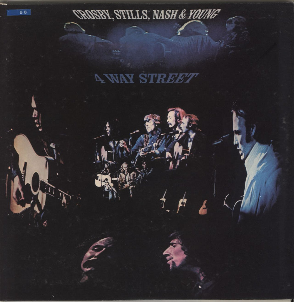 Crosby, Stills, Nash & Young 4 Way Street + insert UK 2-LP vinyl record set (Double LP Album) K60003