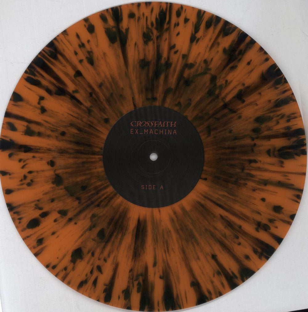 Crossfaith Ex_Machina - Orange w/ Black Splatter Australian vinyl LP album (LP record) E4QLPEX819743