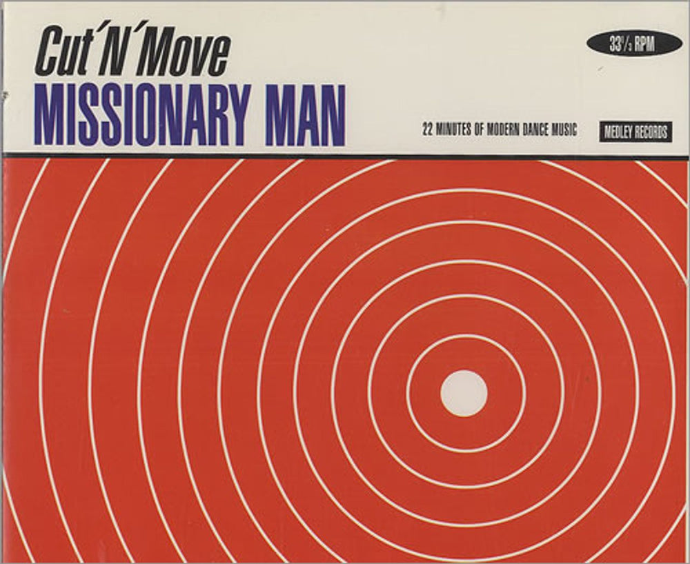 Cut 'N' Move Missionary Man Dutch CD single (CD5 / 5") 8681532