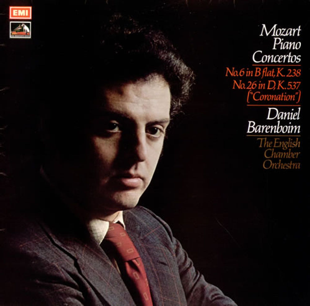 Daniel Barenboim Mozart Piano Concertos UK vinyl LP album (LP record) ASD3032