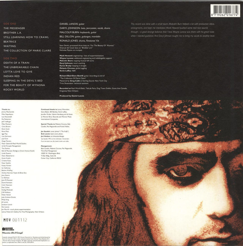 Daniel Lanois For The Beauty Of Wynona - Smokey Vinyl - Numbered UK vinyl LP album (LP record) DNLLPFO786783