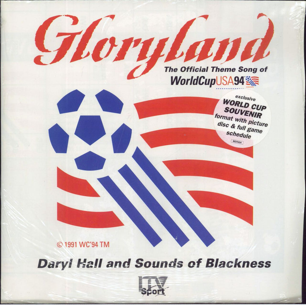 Daryl Hall Gloryland - Sealed UK 7" vinyl picture disc (7 inch picture disc single) MER404