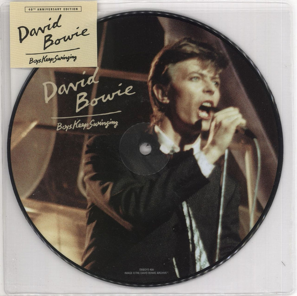 David Bowie Boys Keep Swinging - Sealed UK 7" vinyl picture disc (7 inch picture disc single) DBBOYS40