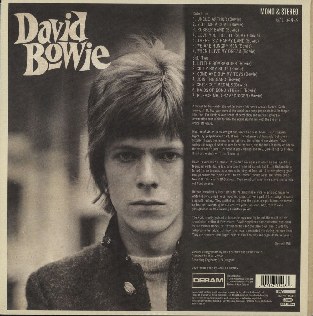 David Bowie David Bowie - RSD18 - Red + Blue Vinyl UK 2-LP vinyl record set (Double LP Album) BOW2LDA788492