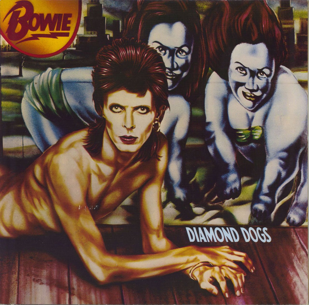 David Bowie Diamond Dogs German vinyl LP album (LP record) NL83889