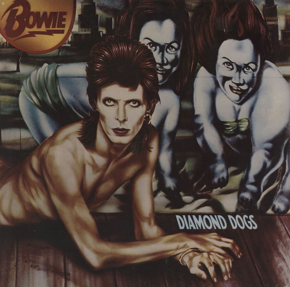 David Bowie Diamond Dogs - Mid 80s UK vinyl LP album (LP record) INTS5068