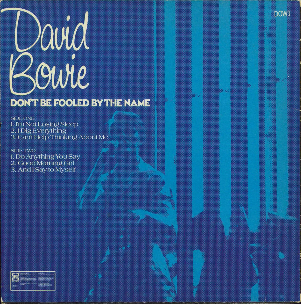 David Bowie Don't Be Fooled By The Name UK 10" vinyl single (10 inch record)