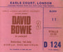 David Bowie Isolar 2 + Earls Court Ticket Stub US tour programme BOWTRIS829292