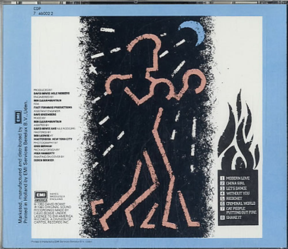 David Bowie Let's Dance UK CD album (CDLP) BOWCDLE210683