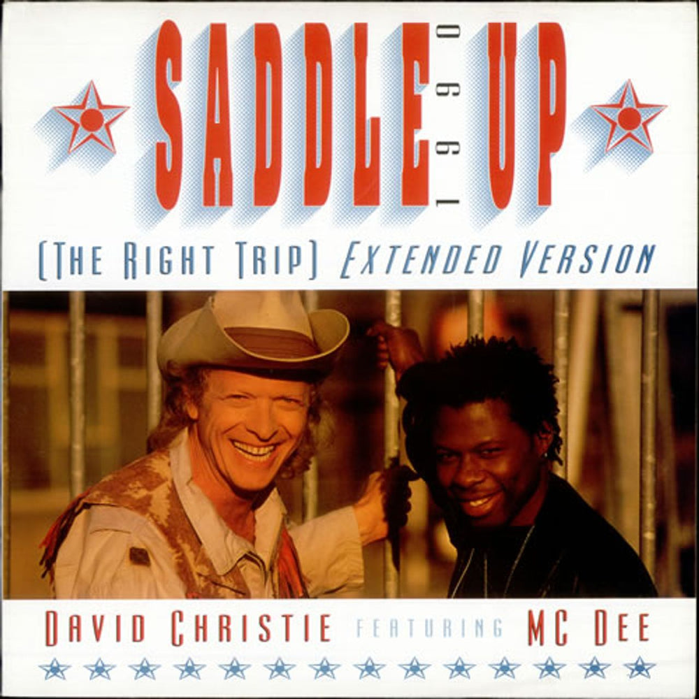 David Christie Saddle Up 1990 UK 12" vinyl single (12 inch record / Maxi-single) BWRT31