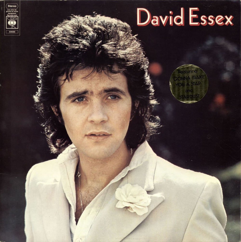 David Essex David Essex - Stickered Sleeve UK vinyl LP album (LP record) 69088