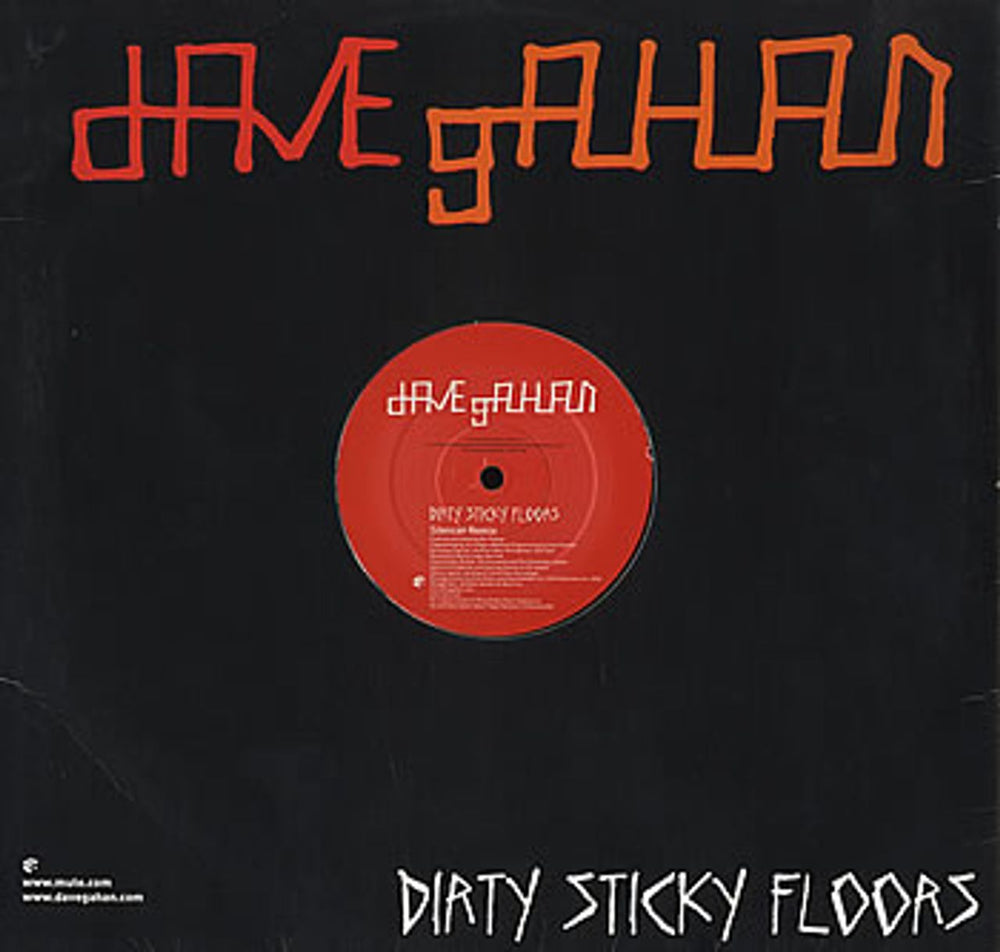 David Gahan Dirty Sticky Floors UK Promo 12" vinyl single (12 inch record / Maxi-single) PL12MUTE294